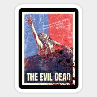 The Evil Dead Vintage Style Poster Sticker